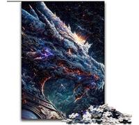 Adult Jigsaw Puzzles 1000 Pieces The Blue Old Space Dragon 1000Pc Adults Jigsaw Puzzle for Teenagers Age Group 14+, Home Decor (Size 26x38cm)