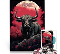 Adult Jigsaw Puzzles 1000 Pieces The Bull and the Moon Handgeschwindigkeitswettbewerb Heimdekoration52x38cm