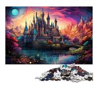 Adult Jigsaw Puzzles 1000 Pieces The Colorful Psychedelia of Xiaomiya River The Jigsaw Puzzle with Matching Poster And Trivia Sheet 1000 PCS(75x50cm)
