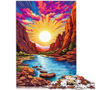 Adult Jigsaw Puzzles 1000 Pieces The Colors of Colorado River Difficult and Challenge 26x38cm Unique Birthday and Gifts