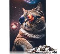 Adult Jigsaw Puzzles 1000 Pieces The Cosmic Cat Mander Puzzle for Adults And Teenager Jigsaw Puzzles for Adults Educational Game Challenge Toy 1000pcs (75x50cm)