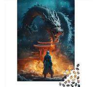Adult Jigsaw Puzzles 1000 Pieces The Dragon Lord Paper Puzzles for Adults Sustainable Puzzle Games 1000pcs (38x26cm)