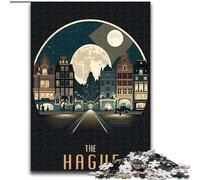 Adult Jigsaw Puzzles 1000 Pieces The Hague The Netherlands, Stress Relief with Fully Interlocking Randomly Shaped Pieces for And 14 Years Old 50x75cm
