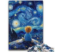 Adult Jigsaw Puzzles 1000 Pieces The Little Prince of The Night Sky for Age 14 Years And over Decompressing Intellectual Educational Toy Great Gift 26x38cm