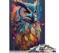 Adult Jigsaw Puzzles 1000 Pieces The Wise Owl Wooden Puzzle Jigsaws for Adults Jigsaw Puzzles for Adults 1000pcs (75x50cm)