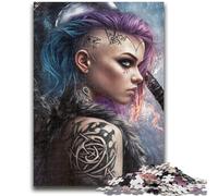 Adult Jigsaw Puzzles 1000 Pieces The Wolf And The Girl for And from 14 Years And over Play Toys Because It Is Ideal As A Gift for The Whole Family 26x38cm