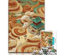 Adult Jigsaw Puzzles 1000 Pieces This Style Temple,Help The Brain Exercise Addictive Toys to Cultivate Patience Perfect Decoration 75x50cm