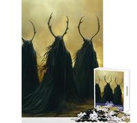 Adult Jigsaw Puzzles 1000 Pieces Three Wandering Druids Jigsaw Puzzles for Teenagers Pattern Assembly Difficult And Challenge Challenging Family Fun Game (50x75cm)