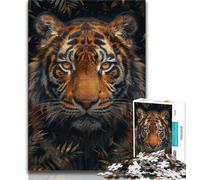 Adult Jigsaw Puzzles 1000 Pieces Tiger Portrait,Help The Brain Exercise Addictive Toys to Cultivate Patience Gift For Birthdays (38x26cm)