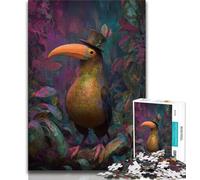 Adult Jigsaw Puzzles 1000 Pieces Toucan 1000 Piece Puzzle,Challenging Family Activity Games DIY Toy for Home Wall Decor Gifts (size 38x26cm)
