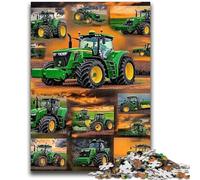 Adult Jigsaw Puzzles 1000 Pieces Tractor Collage Help The Brain Exercise Addictive Toys to Cultivate Patience Perfect Decoration 38x26cm