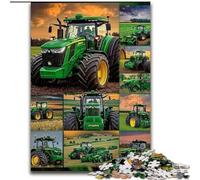 Adult Jigsaw Puzzles 1000 Pieces Tractor Collage, Toys Educational Games Stress Relieving Enhance Love between Couples (Size 50x75cm)