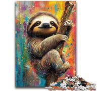 Adult Jigsaw Puzzles 1000 Pieces Tree-climbing Sloth Adult Puzzles,Decompressing Intellectual Educational Toy Birthday Gift (75x50cm)
