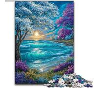 Adult Jigsaw Puzzles 1000 Pieces Trees by The Ocean, Family Entertainment Toys Is Ideal As Gifts for The Whole Family for 14+ (Size 26x38cm)