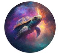 Adult Jigsaw Puzzles 1000 Pieces Turtle Nebula Round Jigsaw Puzzle 1000 Pieces Family Game Night, Home Decor & Brain Training Gift 67.5x67.5cm