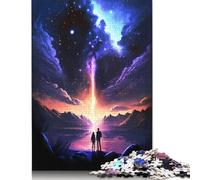 Adult Jigsaw Puzzles 1000 Pieces Twilight Galaxy Lake Wooden Puzzles for Adults Learning Educational Toy 1000pcs (75x50cm)
