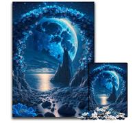 Adult Jigsaw Puzzles 1000 Pieces Under The Moonlight Jigsaw Puzzles for Adults High-Difficulty Brain Teaser for Teenagers 26X38CM/10.23x14.96inch