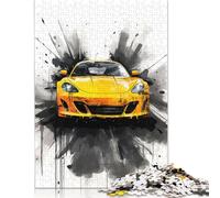 Adult Jigsaw Puzzles 1000 Pieces Unique Watercolor Fusion Wooden Puzzle for Adults And Teenager Sustainable Puzzle for Adults | Games 1000pcs (75x50cm)