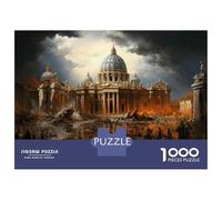 Adult Jigsaw Puzzles 1000 Pieces Vatican Ruins A Post-Apocalyptic Vision Puzzles for Adults Anti-Stress Toys Precision Cutting Educational Challenge 70x50cm/1000pcs