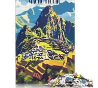 Adult Jigsaw Puzzles 1000 Pieces Vibrant Machu Picchu Puzzles for Adults Teenagers Teenager Man Woman Gift 1000pcs (75x50cm)