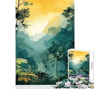 Adult Jigsaw Puzzles 1000 Pieces View from A Rainforest Jigsaws for Adults Puzzle Pattern Assembly Fun Activities at Home Birthday And Unique Gifts (38x26cm)