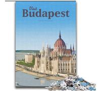 Adult Jigsaw Puzzles 1000 Pieces Visit Budapest, Stress Relief with Fully Interlocking Randomly Shaped Pieces for And 14 Years Old 75x100cm