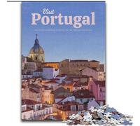 Adult Jigsaw Puzzles 1000 Pieces Visit Portugal, for And 14 Years And over for Educational Game Challenge Toy Gift for Birthdays 26x38cm