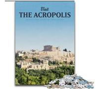 Adult Jigsaw Puzzles 1000 Pieces Visit The Acropolis, for And 14 Years And over for Educational Game Challenge Toy Gift for Birthdays 26x38cm
