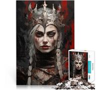 Adult Jigsaw Puzzles 1000 Pieces War Queen Challenging Difficult 50x75cm Artists Collection, Fine Art for for Age 14