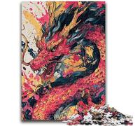 Adult Jigsaw Puzzles 1000 Pieces Watercolor Dragon for And from 14 Years And over Play Toys Because It Is Ideal As A Gift for The Whole Family 50x75cm