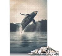 Adult Jigsaw Puzzles 1000 Pieces Whale Shark Portrait Wooden Puzzles for Adults Learning Educational Toy 1000pcs (75x50cm)