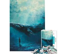 Adult Jigsaw Puzzles 1000 Pieces Whale Whispers Boy Dreams Impossible Game Brain Intelligence Challenge Addictive Toys Gifts Birthday For Family Fun (Size 38x26cm)