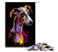 Adult Jigsaw Puzzles 1000 Pieces Whippet Dog Art Home Decoration Puzzle Toys Deal As Gifts for The Whole Family 75x50cm