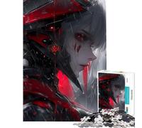 Adult Jigsaw Puzzles 1000 Pieces White Death Anime Girl Impossible Game Brain Intelligence Challenge Addictive Toys Gifts Birthday For Family Fun (Size 38x52cm)