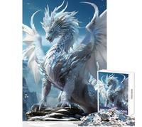 Adult Jigsaw Puzzles 1000 Pieces White Heaven Elder Dragon Home Decoration Toys Art Work Gift Impossible Game Every Piece Is Unique - Size 50x75cm