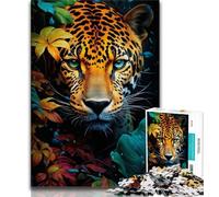 Adult Jigsaw Puzzles 1000 Pieces Wild Leopard Teenager Jigsaw,Stress Reliever Staycation Kill Time Home Decoration Toys 26x38cm