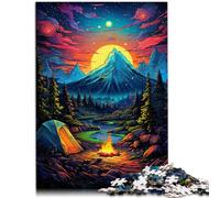 Adult Jigsaw Puzzles 1000 Pieces wilderness camping Family Fun Jigsaws 26x38cm deal as gifts for the whole family for teenager 14+