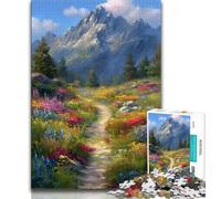Adult Jigsaw Puzzles 1000 Pieces Wildflowers Oil Painting Teenager Jigsaw,Stress Reliever Staycation Kill Time Home Decoration Toys 75x50cm