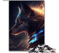 Adult Jigsaw Puzzles 1000 Pieces Wolf Anime Animal Jigsaw Puzzle Made of Wood,Interactive Family Game, DIY Home Decor, Challenging Brain Teaser Gift 1000pcs(50x75cm)