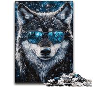 Adult Jigsaw Puzzles 1000 Pieces Wolf in The Snow Teenager Puzzles,Stress Reliever Difficult Challenge Unique Home Decor And Gifts (38x26cm)
