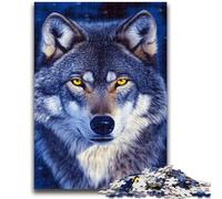 Adult Jigsaw Puzzles 1000 Pieces Wolf Under The Moon Adult Jigsaw,Educational Games Home Decoration Unique Home Decor And Gifts (26x38cm)