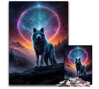Adult Jigsaw Puzzles 1000 Pieces Wolf Werewolf Challenging Puzzles Family Fun Activity Brain Challenge for Teenager 1000 PCS(75x50cm)