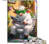 Adult Jigsaw Puzzles 1000 Pieces Yak Go Toilet Impossible Jigsaw Puzzles for Adults size50x75cm Brain Teaser & Home Decor, Perfect