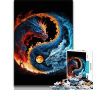 Adult Jigsaw Puzzles 1000 Pieces Yin And Yang Teenager Puzzles,Quiz Game Wall Decoration Unique Birthday And Xmas Gifts (size 38x26cm)