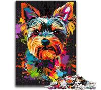 Adult Jigsaw Puzzles 1000 Pieces Yorkshire Terrier Dog for 14+ Unique Challenge Game Family Games Christmas Birthday Gifts 50x75cm