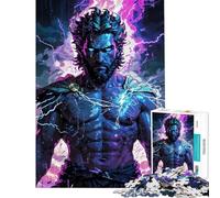 Adult Jigsaw Puzzles 1000 Pieces Zeus Unleashed︰ Divine Fury for Birthday, Chrismas Precision Cutting Hands-on Game for Age 14+ Game (38x52cm)