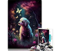 Adult Jigsaw Puzzles 1000 Poodle Forest 1000 Pieces for Teenagers,Perfect for Game Nights, Colorful Toy for Home Gift (size 38x26cm)