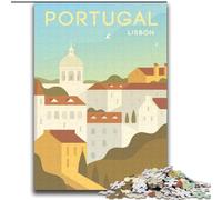 Adult Jigsaw Puzzles 1000 Portugal Family Game Stress Reliever Difficult Challenge Suitable for Couples (38x52cm) 1000pcs