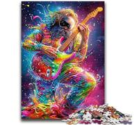Adult Jigsaw Puzzles 1000 Psychedelic Astronaut Brain Intelligence Challenge Addictive Toys Funny Gift for Ages 14+ 50x75cm