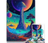 Adult Jigsaw Puzzles 1000 Psychedelic Nature Puzzles for Adults,learning Educational for Is Ideal As A Gift for The Whole Family (size 75x50cm)